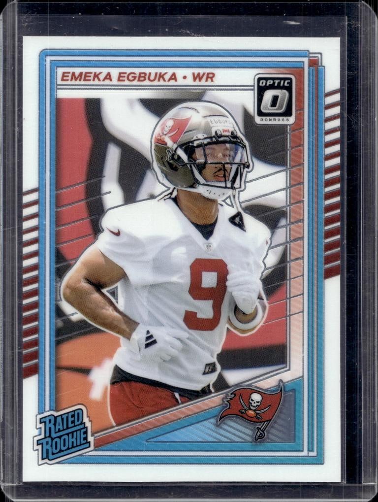 EMEKA EGBUKA 2025 PANINI OPTIC ROOKIE CARD: NEAR MINT OR BETTER CONDITION