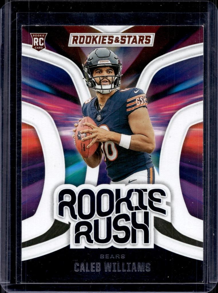 CALEB WILLIAMS 2024 PANINI ROOKIES & STARS ROOKIE RUSH ROOKIE CARD: NEAR MINT OR BETTER CONDITION