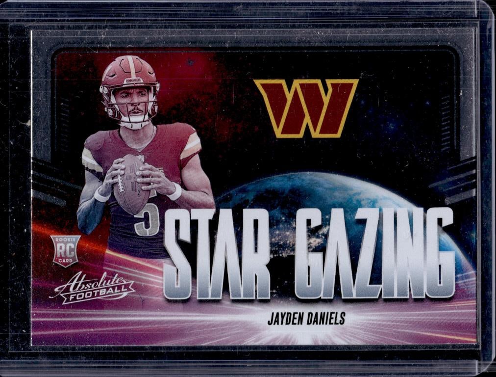 JAYDEN DANIELS 2024 PANINI ABSOLUTE STAR GAZING ROOKIE CARD: NEAR MINT OR BETTER CONDITION