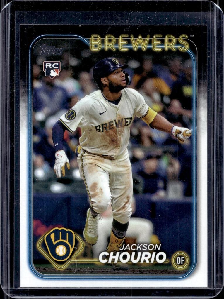 JACKSON CHOURIO 2024 TOPPS ROOKIE CARD: NEAR MINT OR BETTER CONDITION