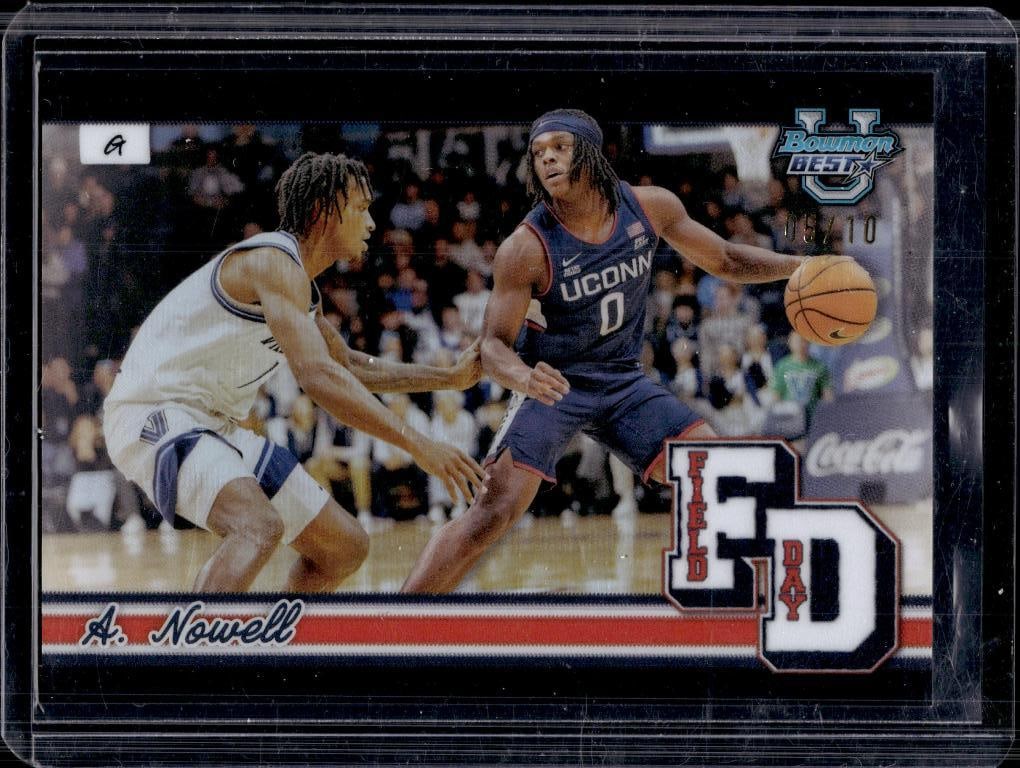 AHMAD NOWELL 2025 BOWMAN BEST U FIELD DAY BLACK REFRACTOR ROOKIE CARD SSP (1 of 1)