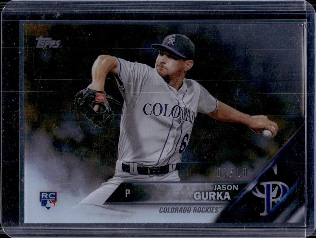 JASON GURKA 2016 TOPPS CLEAR CUT ROOKIE CARD SSP (1 of 1)