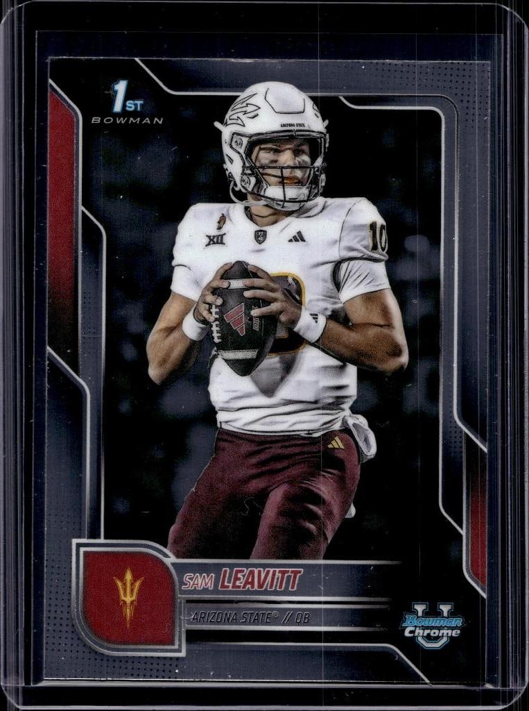 SAM LEAVITT 2025 BOWMAN CHROME U NIL ROOKIE CARD: NEAR MINT OR BETTER CONDITION