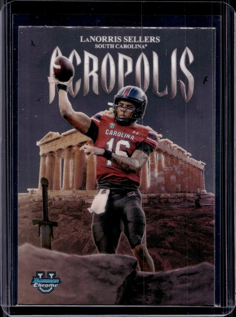 LANORRIS SELLERS 2025 BOWMAN CHROME U NIL ACROPOLIS ROOKIE CARD: NEAR MINT OR BETTER CONDITION