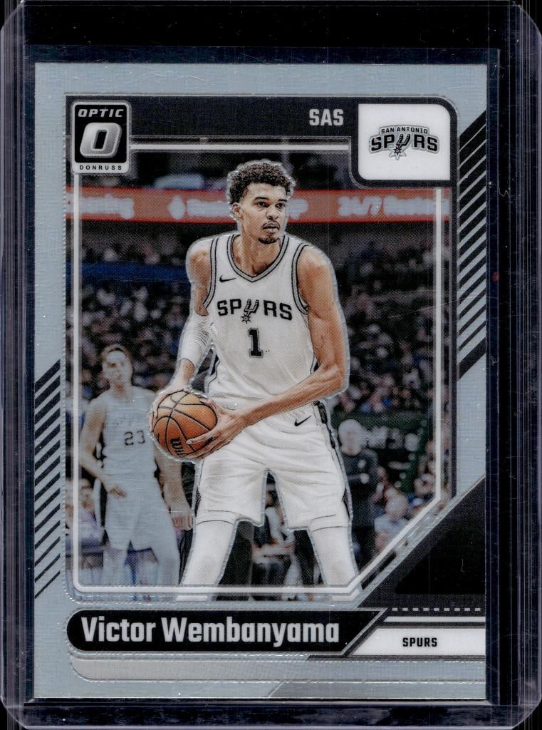 VICTOR WEMBANYAMA 2024-25 PANINI OPTIC SILVER PRIZM: NEAR MINT OR BETTER CONDITION