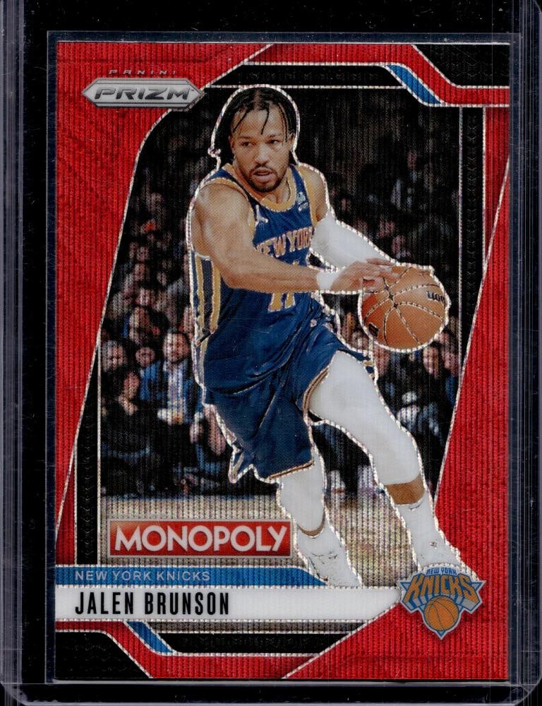 JALEN BRUNSON 2024-25 PANINI PRIZM MONOPOLY RED WAVE PRIZM: NEAR MINT OR BETTER CONDITION