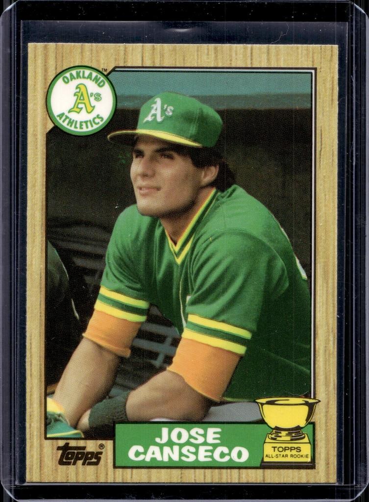 JOSE CANSECO 1987 TOPPS ROOKIE CUP TIFFANY: NEAR MINT OR BETTER CONDITION