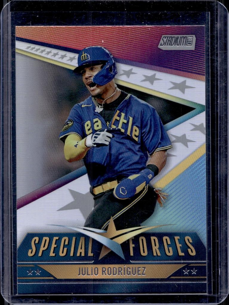 JULIO RODRIGUEZ 2024 STADIUM CLUB SPECIAL FORCES INSERT: NEAR MINT OR BETTER CONDITION