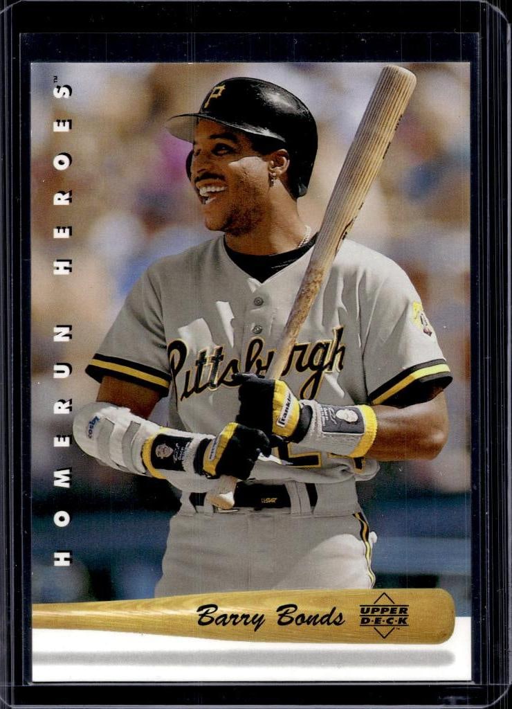 BARRY BONDS 1992 UPPER DECK HOMERUN HEROES INSERT: NEAR MINT OR BETTER CONDITION