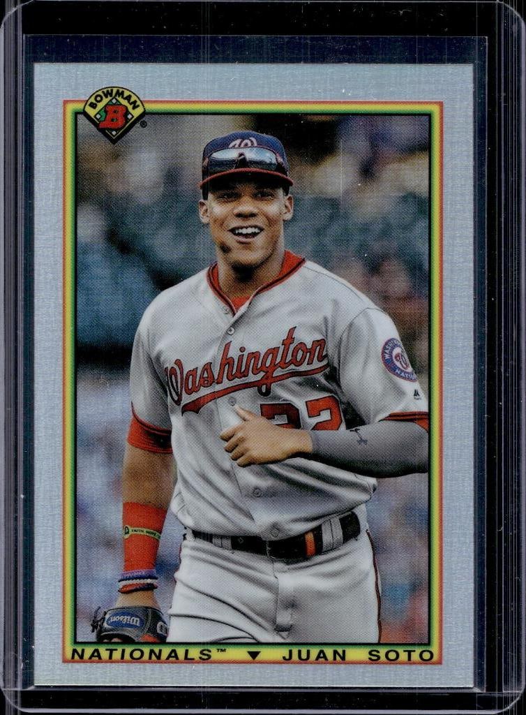 JUAN SOTO 2020 BOWMAN CHROME RETRO REFRACTOR: NEAR MINT OR BETTER CONDITION