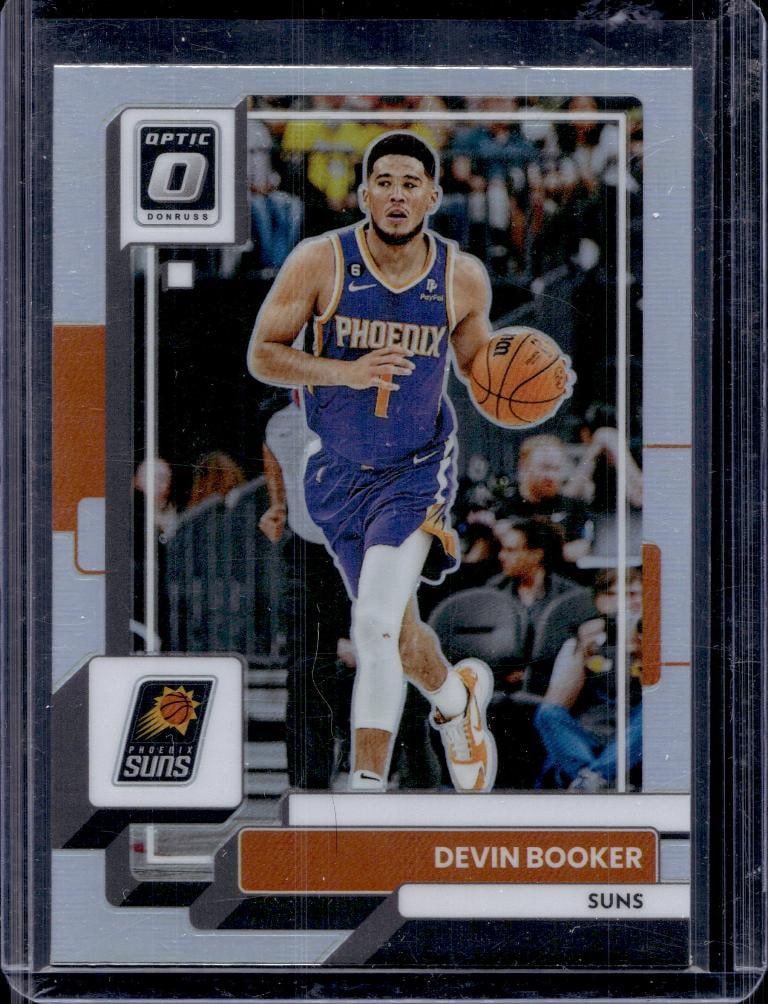 DEVIN BOOKER 2022-23 PANINI OPTIC SILVER PRIZM: NEAR MINT OR BETTER CONDITION