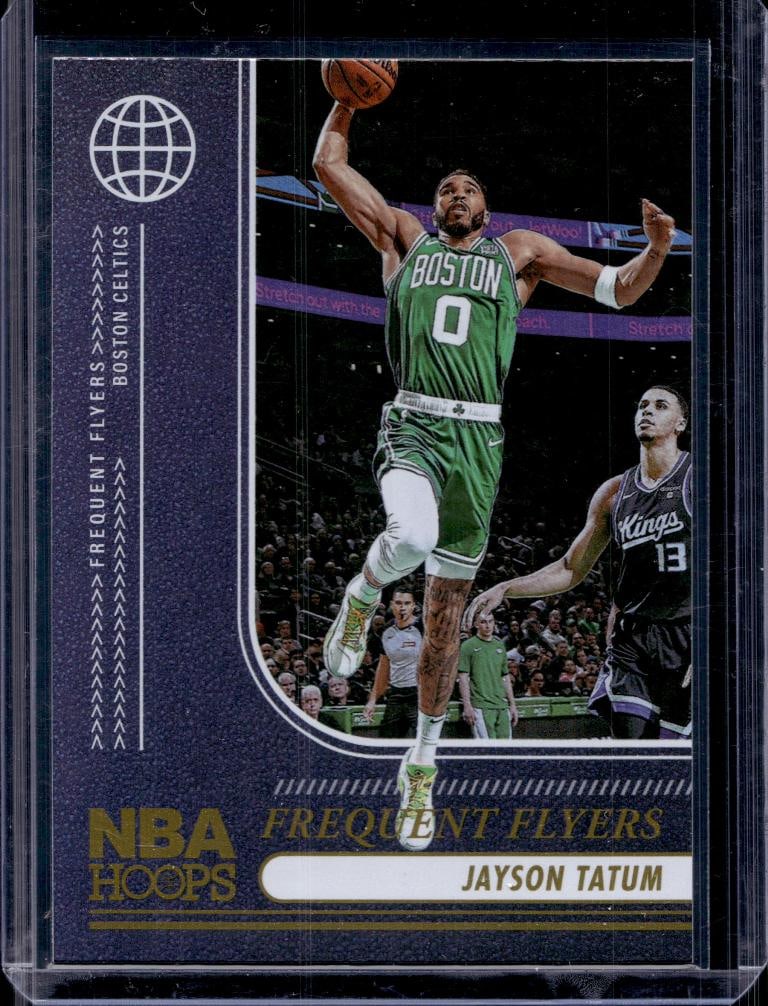 JAYSON TATUM 2024-25 HOOPS FREQUENT FLYERS SILVER HOLOFOIL: NEAR MINT OR BETTER CONDITION
