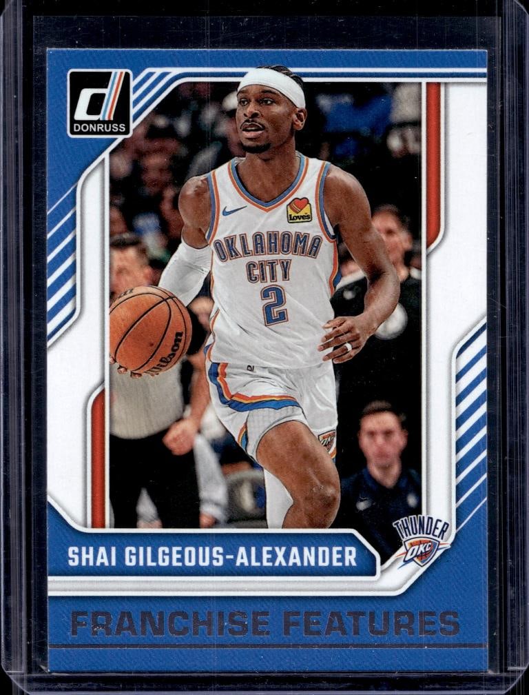 SHAI GILGEOUS ALEXANDER 2024-25 DONRUSS FRANCHISE FEATURES INSERT: NEAR MINT OR BETTER CONDITION