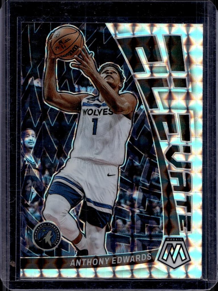 ANTHONY EDWARDS 2022-23 PANINI MOSAIC ELEVATE SILVER PRIZM: NEAR MINT OR BETTER CONDITION