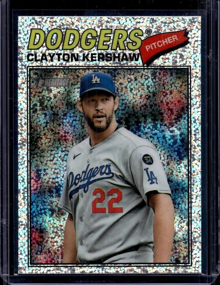 CLAYTON KERSHAW 2026 TOPPS HERITAGE CHROME MINI DIAMOND REFRACTOR (1 of 1)