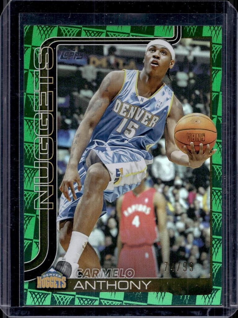 CARMELO ANTHONY 2025-26 TOPPS GREEN HOLOFOIL (1 of 1)