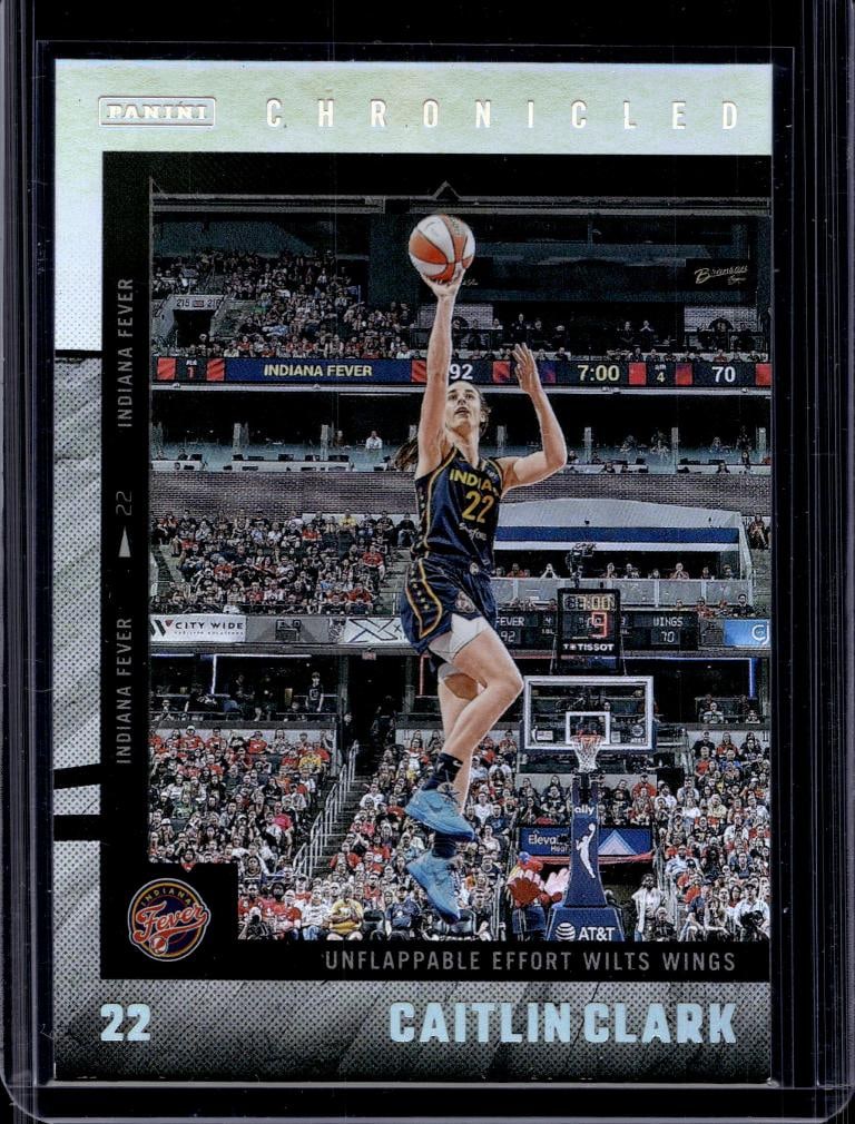 CAITLIN CLARK 2025 PANINI CHRONICLED SILVER HOLO: NEAR MINT OR BETTER CONDITION
