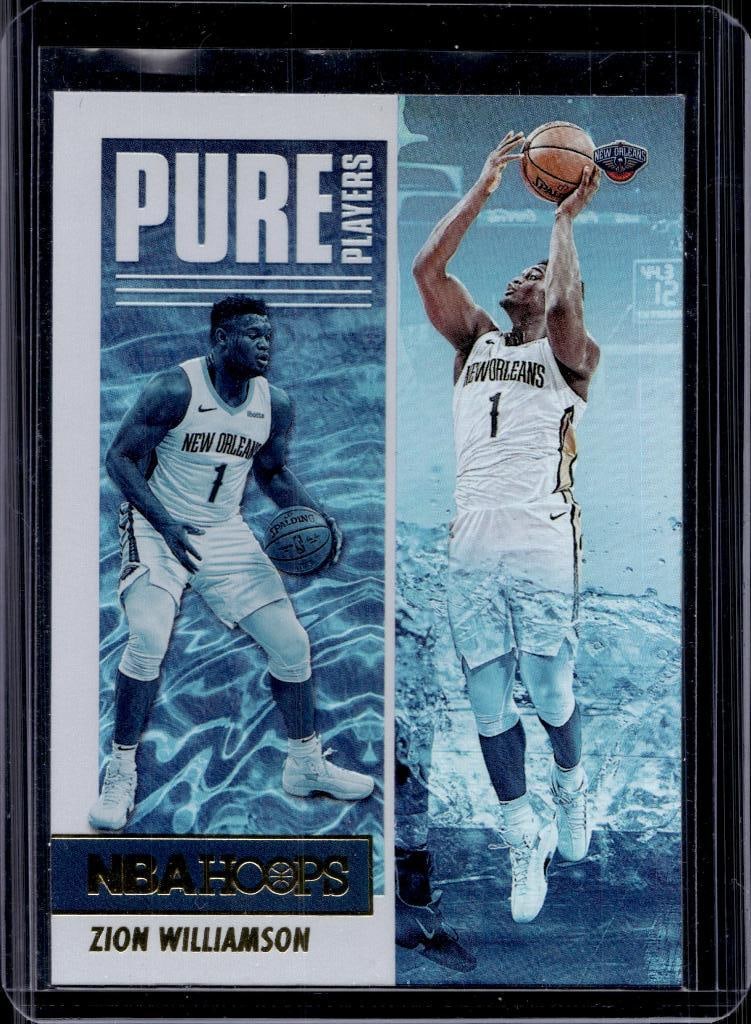 ZION WILLIAMSON 2021-22 HOOPS PURE PLAYERS SILVER HOLO INSERT: NEAR MINT OR BETTER CONDITION
