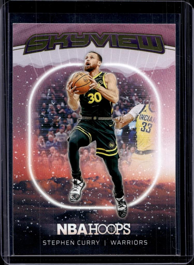 STEPHEN CURRY 2024-25 HOOPS WINTER SKYVIEW INSERT: NEAR MINT OR BETTER CONDITION