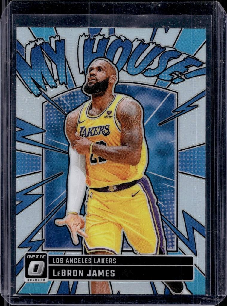LEBRON JAMES 2024-25 PANINI OPTIC MY HOUSE SILVER PRIZM: NEAR MINT OR BETTER CONDITION