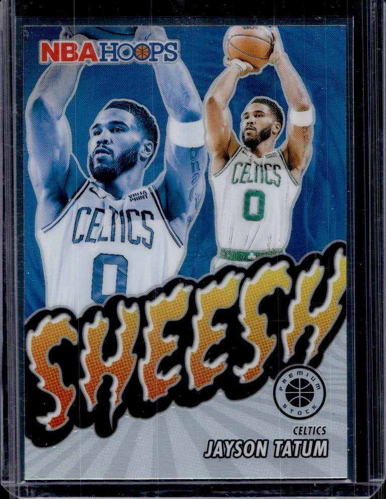 JAYSON TATUM 2023-24 HOOPS PREMIUM SHEESH SILVER PRIZM: NEAR MINT OR BETTER CONDITION
