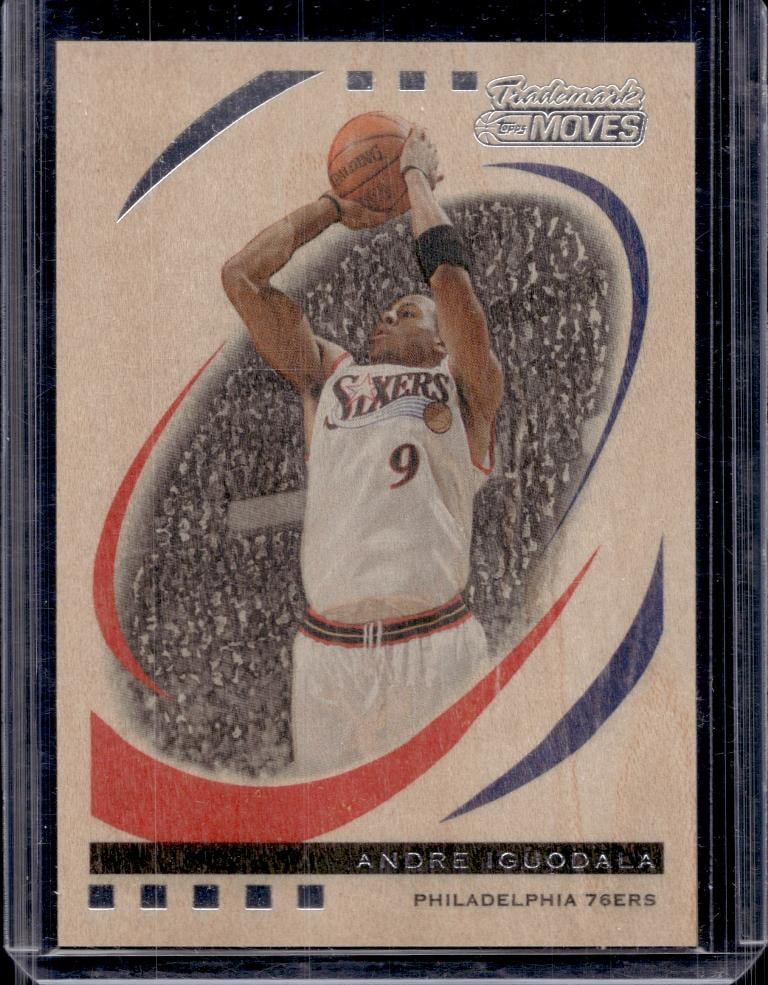 ANDRE IGUODALA 2006-07 TOPPS TRADEMARK MOVES WOOD GRAIN PARALLEL: 46/75. NEAR MINT OR BETTER CONDITION