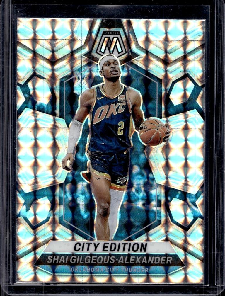 SHAI GILGEOUS ALEXANDER 2023-24 PANINI MOSAIC SILVER PRIZM: NEAR MINT OR BETTER CONDITION