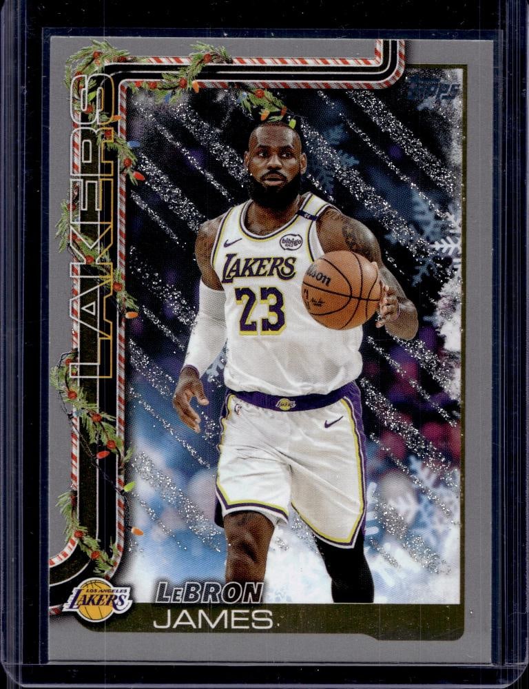 LEBRON JAMES 2025-26 TOPPS HOLIDAY SILVER GLITTER: NEAR MINT OR BETTER CONDITION