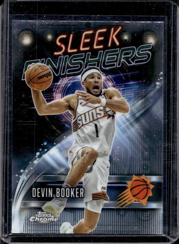 DEVIN BOOKER 2025-26 TOPPS CHROME SLEEK FINISHERS INSERT: NEAR MINT OR BETTER CONDITION
