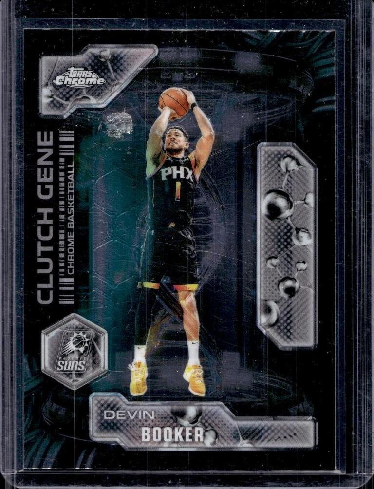 DEVIN BOOKER 2025-26 TOPPS CHROME CLUTCH GENE INSERT: NEAR MINT OR BETTER CONDITION