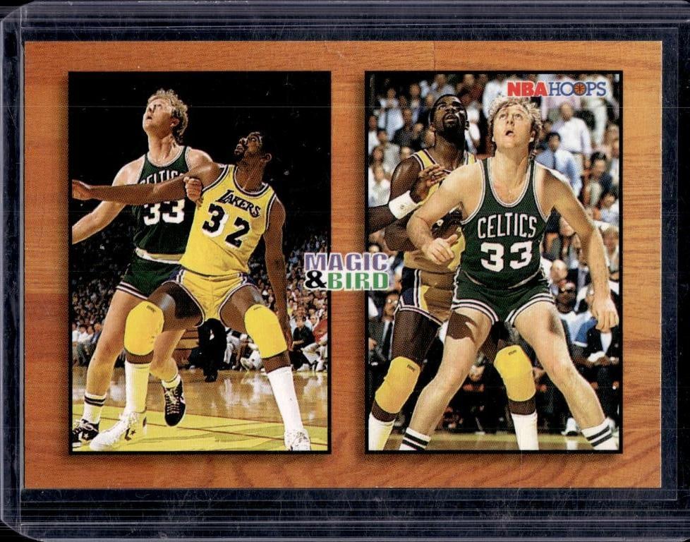 MAGIC JOHNSON LARRY BIRD 1993-94 HOOPS TRIBUTE: NEAR MINT OR BETTER CONDITION