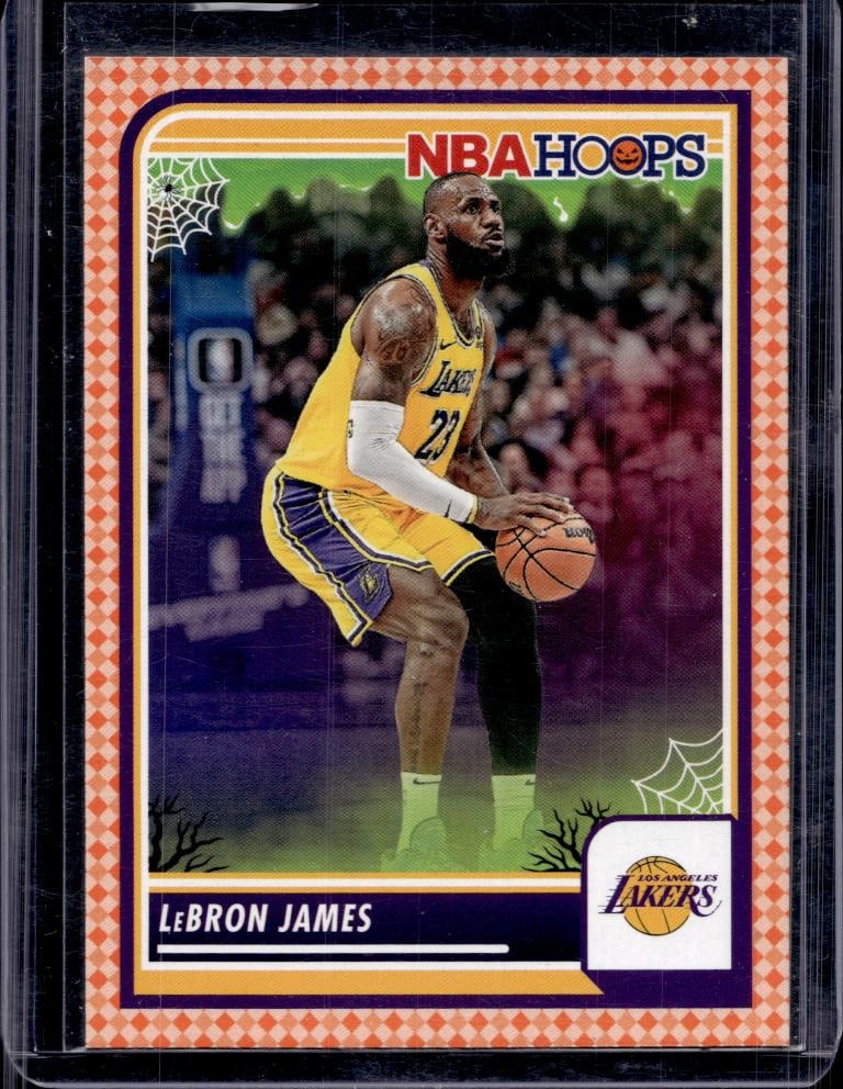 LEBRON JAMES 2023-24 HOPPS TRICK OR TREAT CANDY CORN PARALLEL: NEAR MINT OR BETTER CONDITION