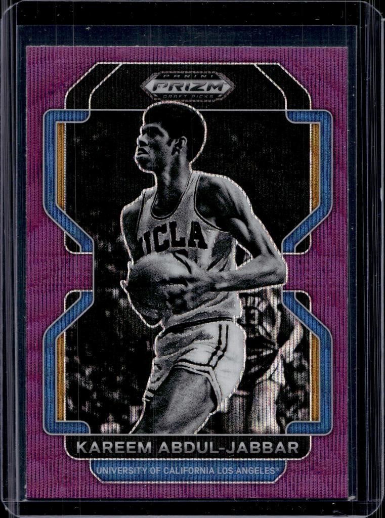 KAREEM ABDUL JABBAR 2022 PANINI PRIZM DRAFT PURPLE WAVE PRIZM: NEAR MINT OR BETTER CONDITION