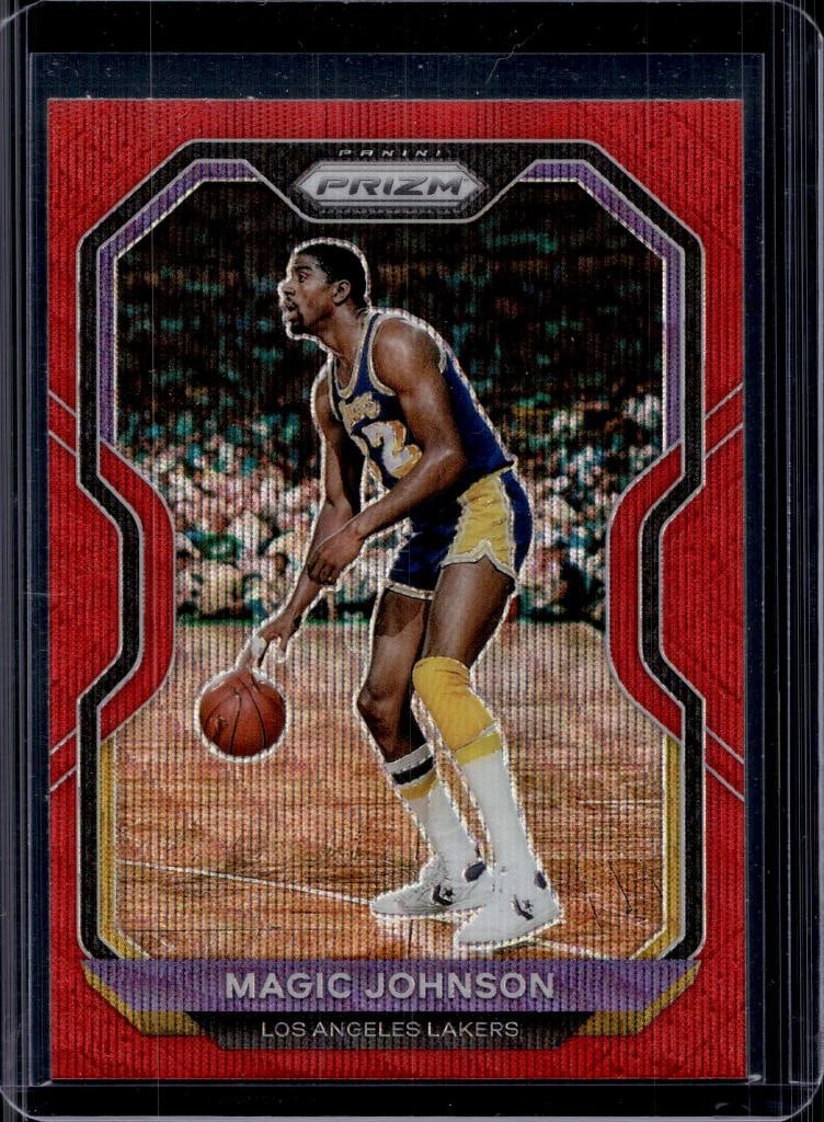 MAGIC JOHNSON 2020-21 PANINI PRIZM RED WAVE PRIZM: NEAR MINT OR BETTER CONDITION