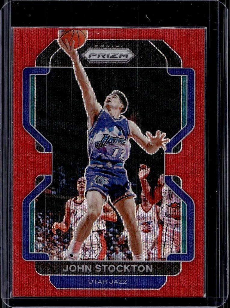 JOHN STOCKTON 2021-22 PANINI PRIZM RED WAVE PRIZM (1 of 1)