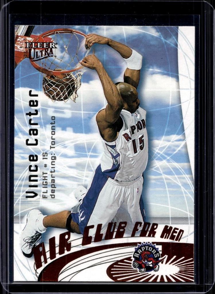 VINCE CARTER 2000-01 FLEER ULTRA AIR CLUB FOR MEN INSERT: NEAR MINT OR BETTER CONDITION