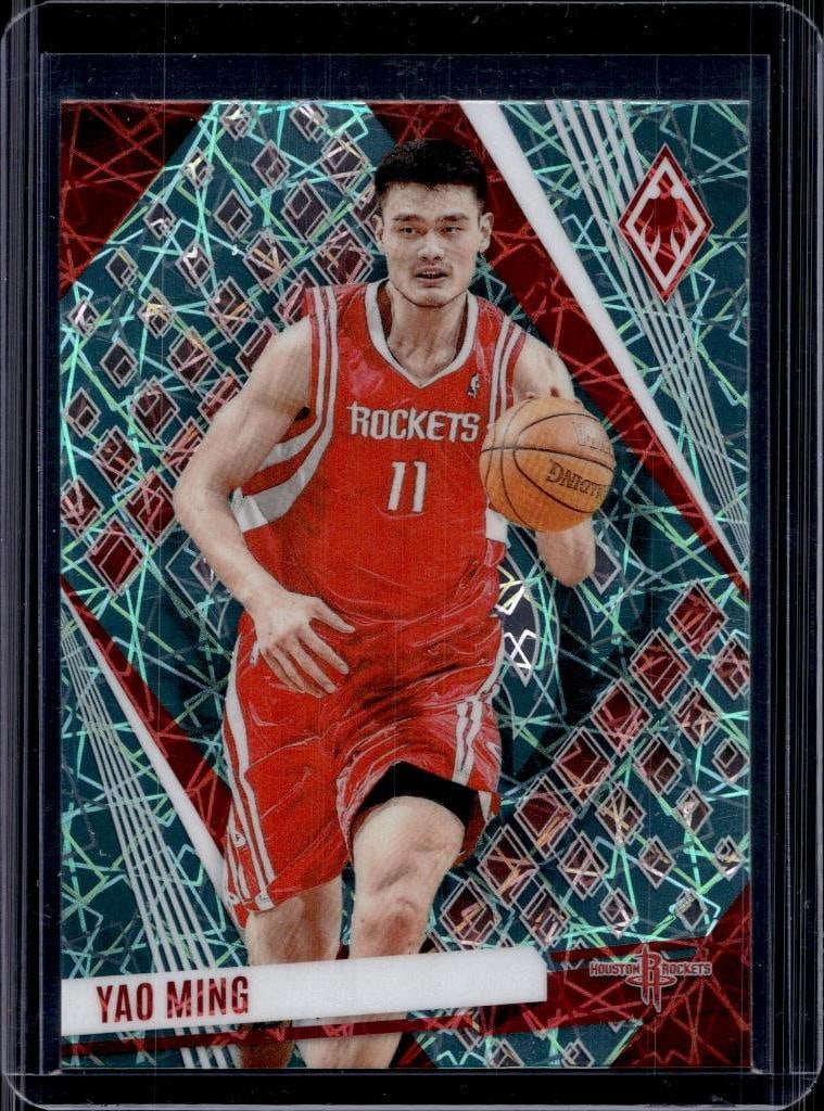 YAO MING 2023-24 PANINI PHOENIX TEAL LAZER PRIZM: NEAR MINT OR BETTER CONDITION