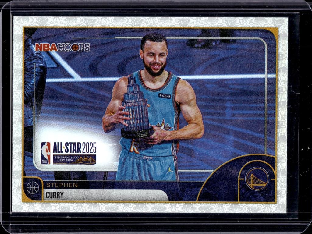 STEPHEN CURRY 2025-26 HOOPS SILVER HOLO: NEAR MINT OR BETTER CONDITION