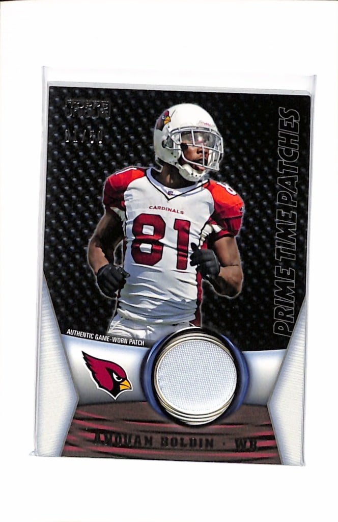 ANQUAN BOLDIN 2009 TOPPS UNIQUE GAME USED JERSEY PATCH (1 of 1)