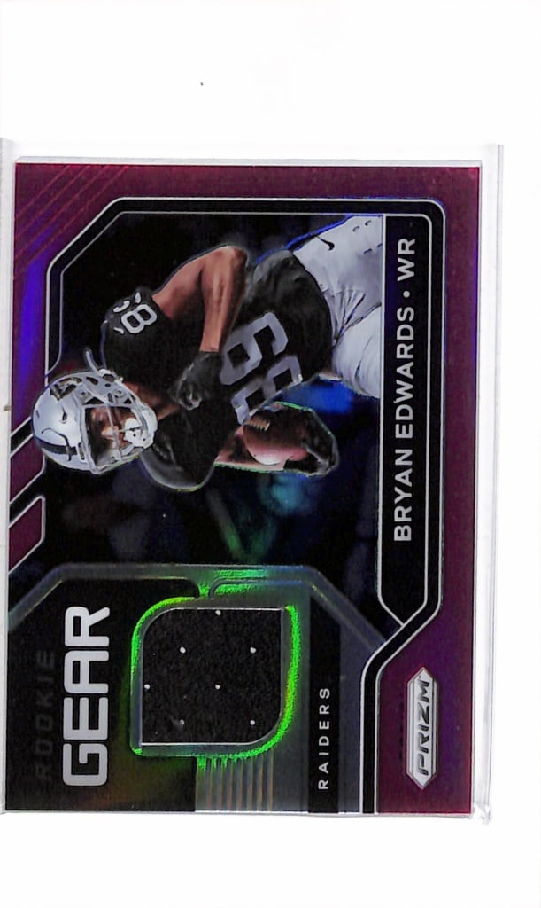 BRYAN EDWARDS 2020 PANINI PRIZM PINK PRIZM JERSEY ROOKIE CARD: NEAR MINT OR BETTER CONDITION