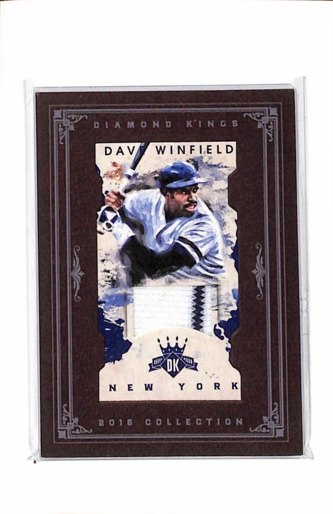 DAVE WINFIELD 2016 PANINI DIAMOND KINGS GAME USED JERSEY CARD: NEAR MINT OR BETTER CONDITION