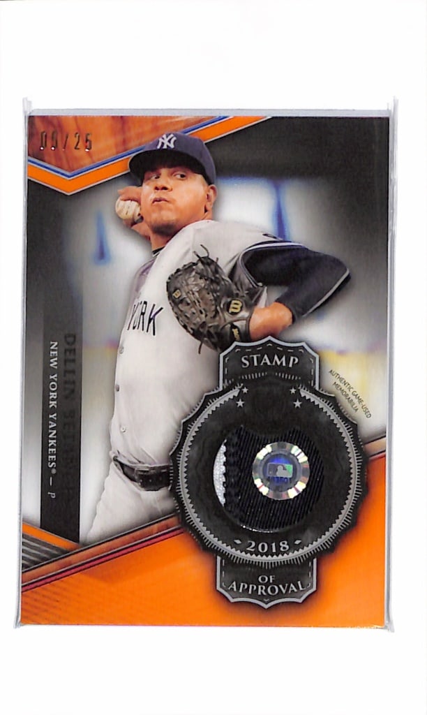 DELLIN BETANCES 2018 TOPPS TRIBUTE GAME USED JERSEY PATCH (1 of 1)