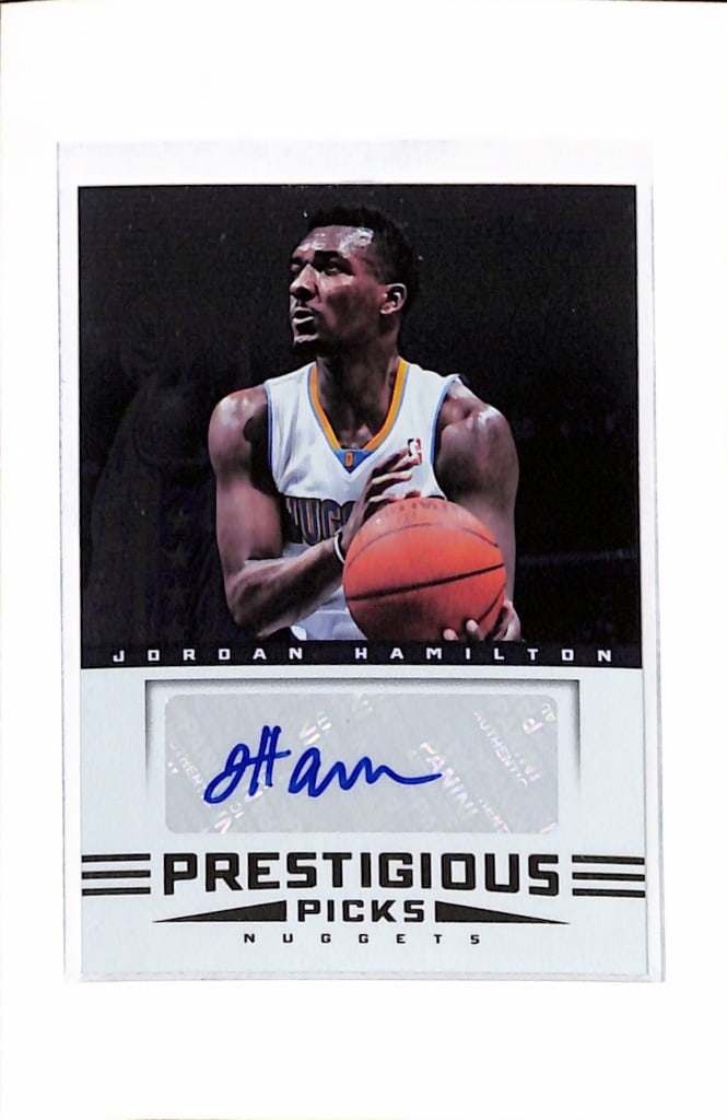 JORDAN HAMILTON 2012-13 PANINI PRESTIGE AUTOGRAPH ROOKIE CARD: NEAR MINT OR BETTER CONDITION