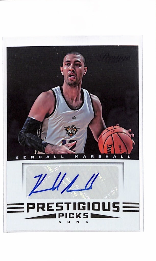KENDALL MARSHALL 2012-13 PANINI PRESTIGE AUTOGRAPH ROOKIE CARD: NEAR MINT OR BETTER CONDITION
