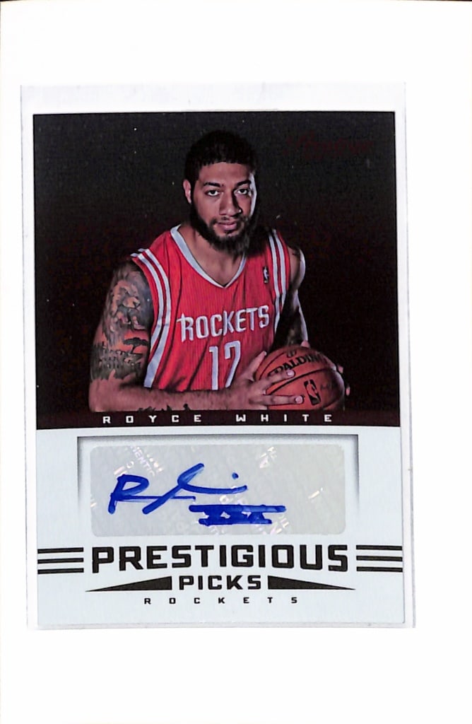 ROYCE WHITE 2012-13 PANINI PRESTIGE AUTOGRAPH ROOKIE CARD: NEAR MINT OR BETTER CONDITION