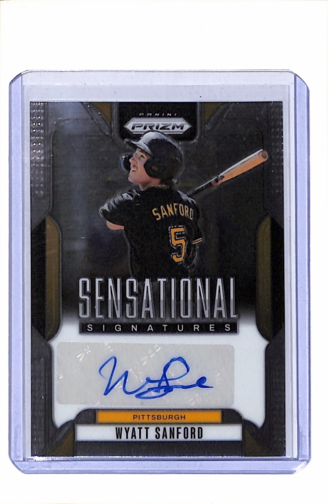 WYATT SANFORD 2025 PANINI PRIZM AUTOGRAPH ROOKIE CARD: NEAR MINT OR BETTER CONDITION