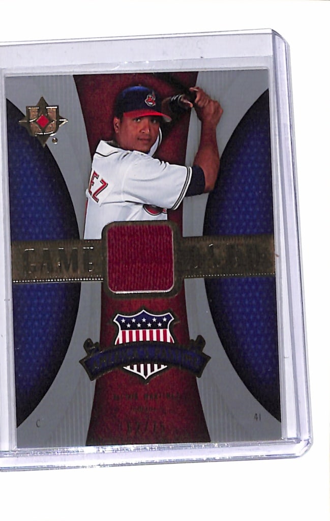 VICTOR MARTINEZ 2007 UPPER DECK ULTIMATE GAME USED JERSEY PATCH (1 of 1)