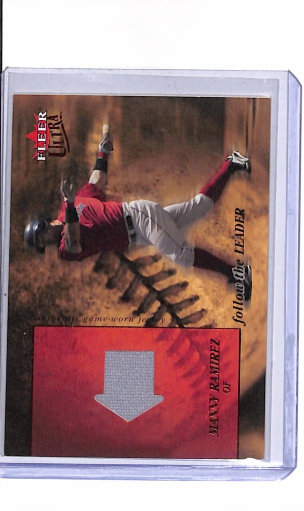 MANNY RAMIREZ 2005 FLEER ULTRA GAME USED JERSEY CARD: NEAR MINT OR BETTER CONDITION