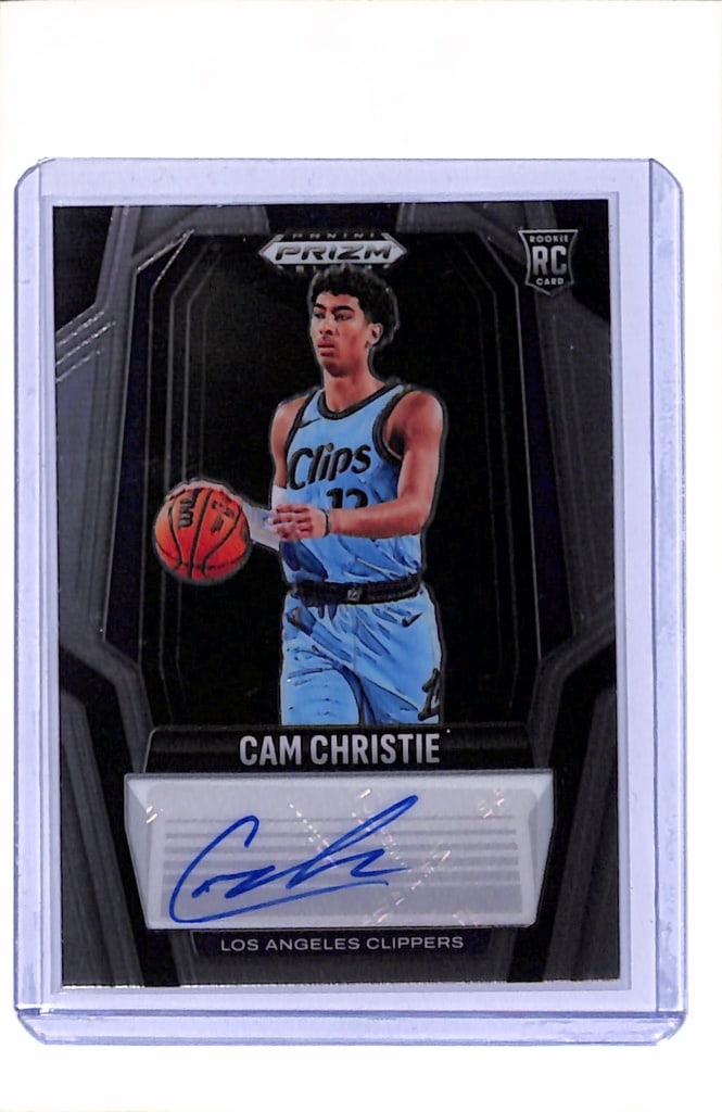 CAM CHRISTIE 2024-25 PANINI PRIZM AUTOGRAPH ROOKIE CARD: NEAR MINT OR BETTER CONDITION