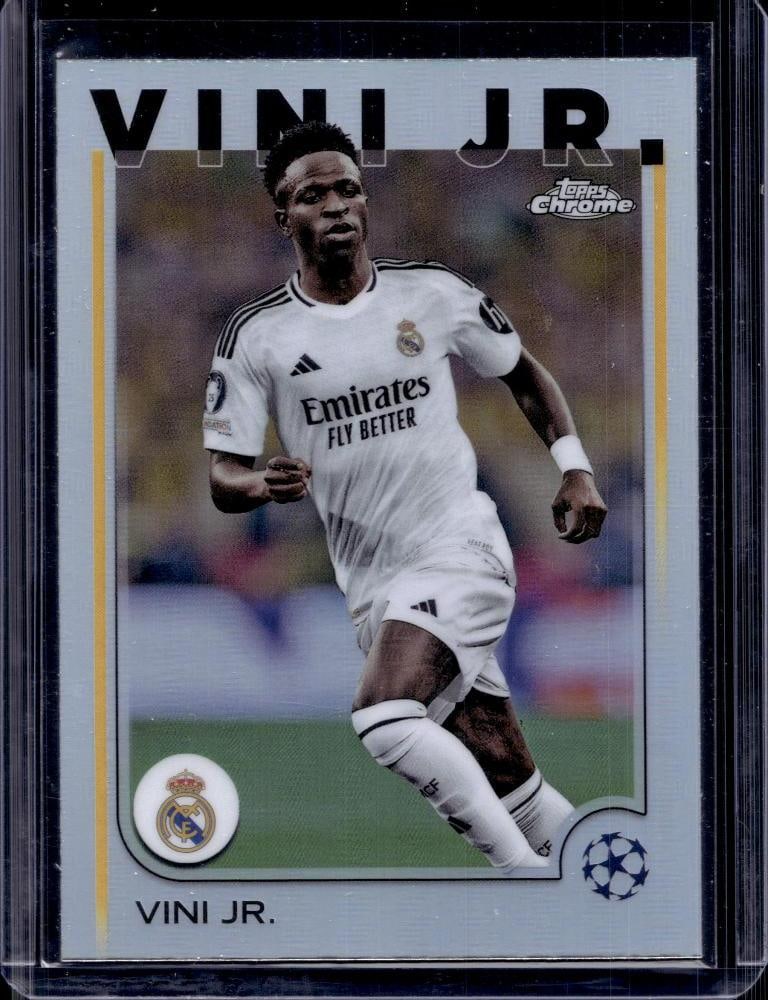 VINI JR 2025 TOPPS CHROME UEFA CFHAMPIONS REFRACTOR: NEAR MINT OR BETTER CONDITION